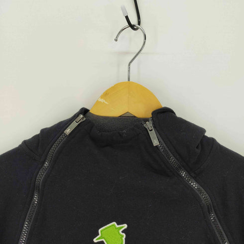 AMPELMANN アンペルマン ロゴワッペンジップパーカー ダイアゴナル 変形ジップ メンズ import:S