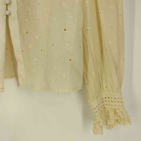 マウジー moussy EYELET PUFF BLOUSE レディース FREE