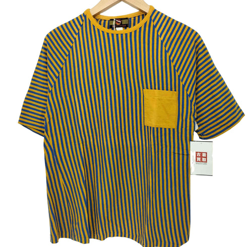 フルーツオブザルーム FRUIT OF THE LOOM シングルステッチ ストライプラグランポケットTシャツ レディース import:M