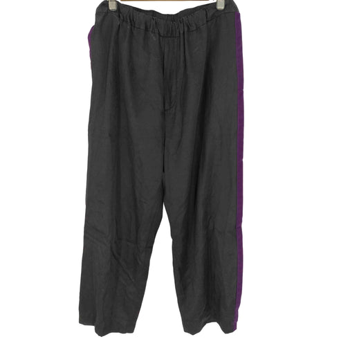 マチュアリー maturely 17AW サイドラインサテンライクワイドパンツ レディース