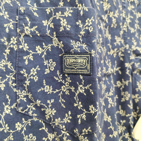 デニムアンドサプライ ラルフローレン DENIM & SUPPLY RALPH LAUREN 総柄 ボタンダウン シャツ メンズ JPN:S 170/92A