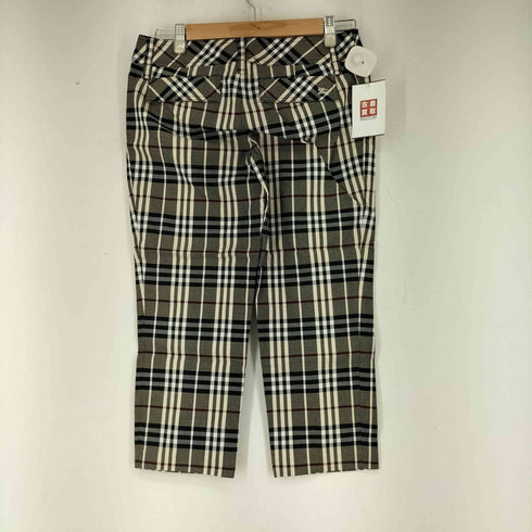 バーバリーブルーレーベル BURBERRY BLUE LABEL チェック 7分丈パンツ レディース EUR:38