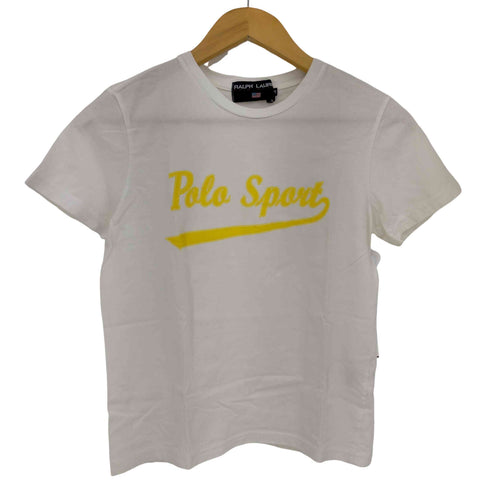 ポロスポーツラルフローレン POLO SPORT RALPH LAUREN クルーネック ロゴプリント 半袖Tシャツ レディース import:M