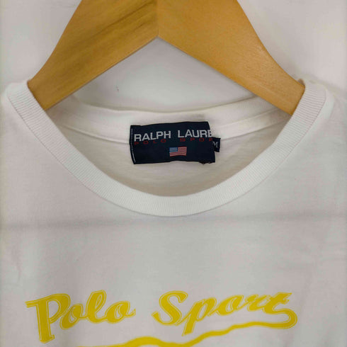 ポロスポーツラルフローレン POLO SPORT RALPH LAUREN クルーネック ロゴプリント 半袖Tシャツ レディース import:M