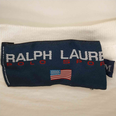 ポロスポーツラルフローレン POLO SPORT RALPH LAUREN クルーネック ロゴプリント 半袖Tシャツ レディース import:M
