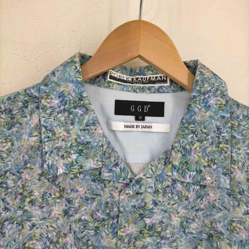 ジージーディー GGD 日本製 ペイント柄 オープンカラーシャツ メンズ JPN:3