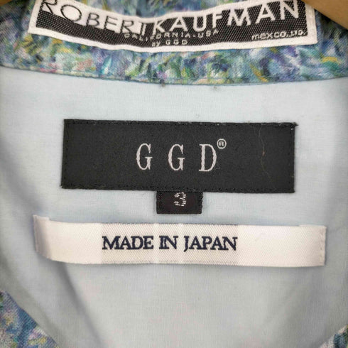 ジージーディー GGD 日本製 ペイント柄 オープンカラーシャツ メンズ JPN:3