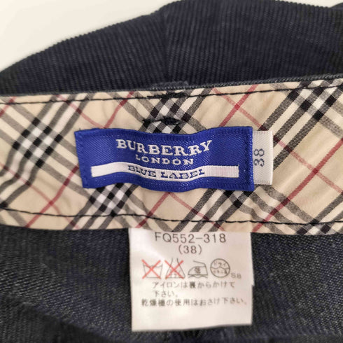 バーバリーブルーレーベル BURBERRY BLUE LABEL コーデュロイ 7分丈パンツ レディース EUR:38