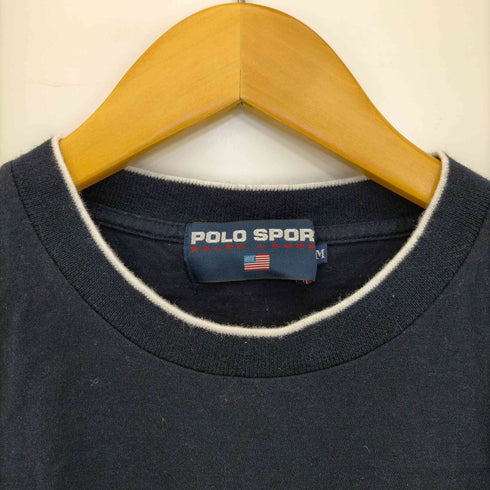 ポロスポーツラルフローレン POLO SPORT RALPH LAUREN リブネック プリント 半袖Tシャツ レディース import:M