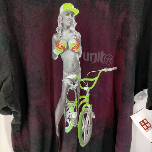 UNIT RIDERS プリントクルーネックTシャツ メンズ