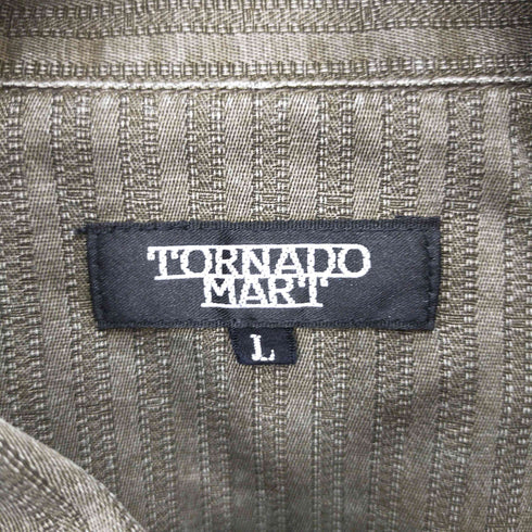 トルネードマート TORNADO MART ヘリンボーン ショートスリーブ シャツ メンズ import:L