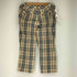 バーバリーブルーレーベル BURBERRY BLUE LABEL ノバチェック 7分丈パンツ レディース EUR:38