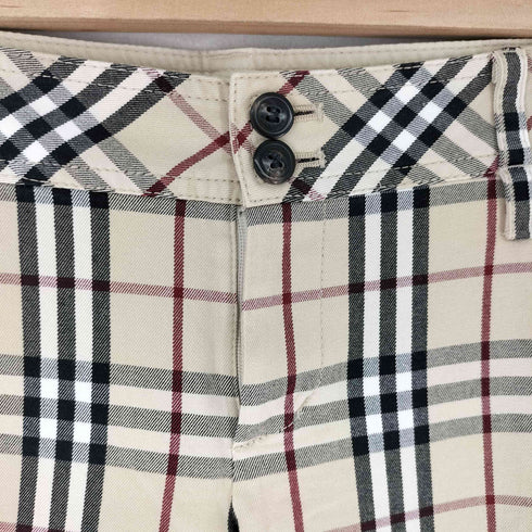 バーバリーブルーレーベル BURBERRY BLUE LABEL ノバチェック 7分丈パンツ レディース EUR:38