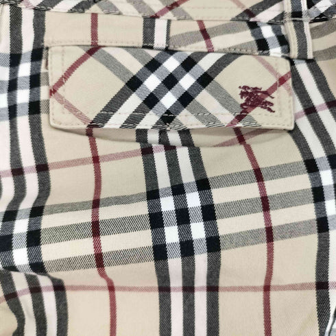 バーバリーブルーレーベル BURBERRY BLUE LABEL ノバチェック 7分丈パンツ レディース EUR:38