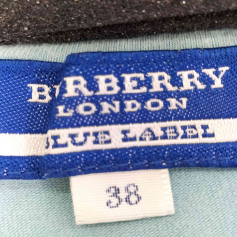 バーバリーブルーレーベル BURBERRY BLUE LABEL フロントジップ タンクトップ レディース EUR:38