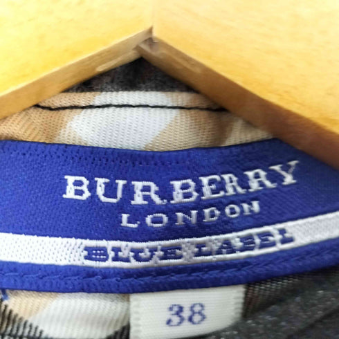 バーバリーブルーレーベル BURBERRY BLUE LABEL センタープリーツ S/Sワンピース レディース EUR:38