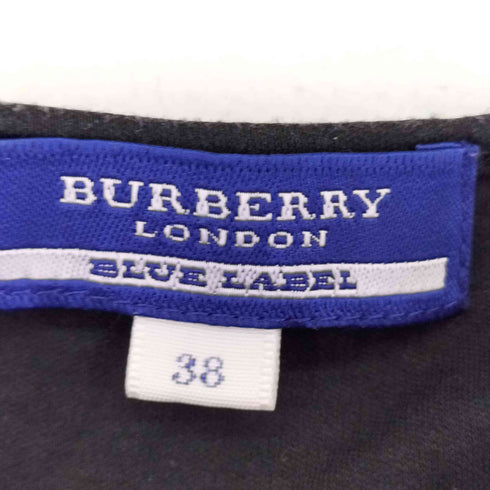 バーバリーブルーレーベル BURBERRY BLUE LABEL フロントボタン S/Sワンピース レディース EUR:38
