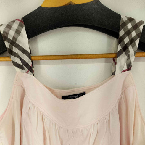 バーバリーブルーレーベル BURBERRY BLUE LABEL ショルダーチェック タンクトップ レディース EUR:38