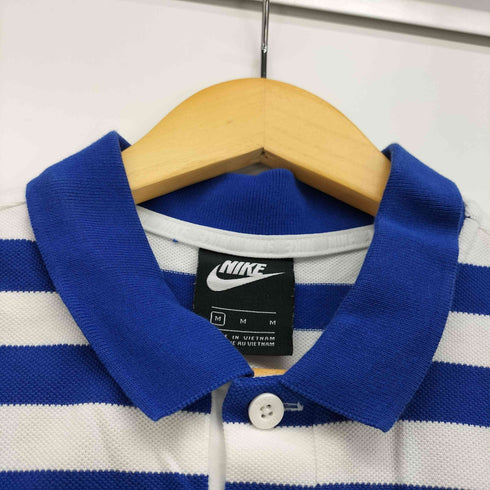 ナイキ NIKE 刺繍 ワッペン ボーダー S/S ポロシャツ メンズ JPN:M