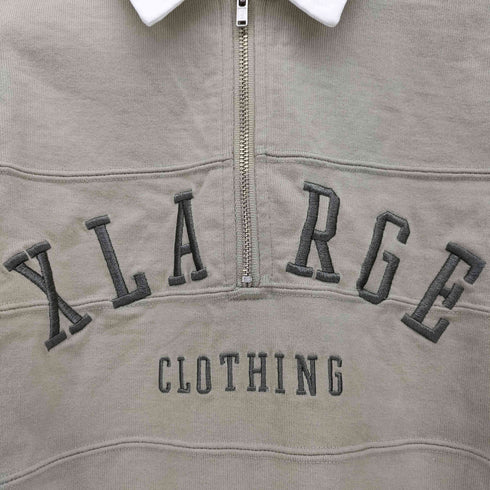 エクストララージ XLARGE ハーフジップ 刺繍 スウェット メンズ JPN:M