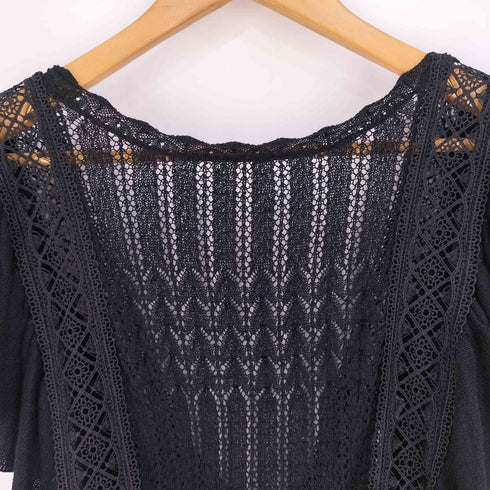 ザラ ZARA レースデザイン トップス レディース import:L
