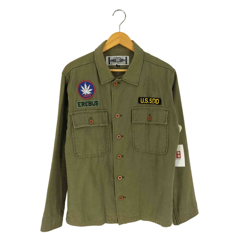 ファクト FUCT・SSDD ロゴワッペン ミリタリーシャツ メンズ JPN:M