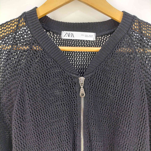 ザラ ZARA メッシュブルゾン レディース import:L