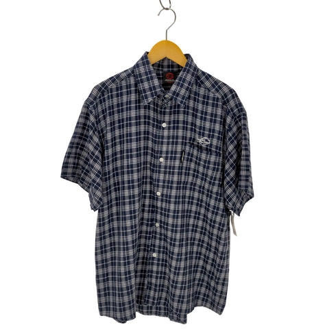 SCHHOOL OF HARD KNOCKS B系 チェック 半袖シャツ メンズ import:XL