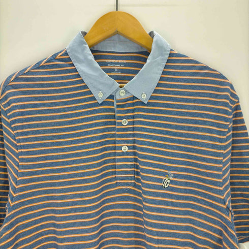 ランズエンド LANDS END ボーダーポロシャツ メンズ JPN:XL