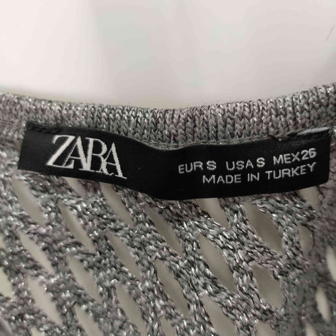 ザラ ZARA クロップドメッシュラメニットキャミソール レディース JPN:S