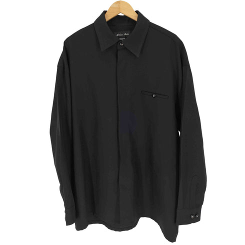 Milano Moda 比翼 ポリエステル シャツ ジャケット メンズ import:XL