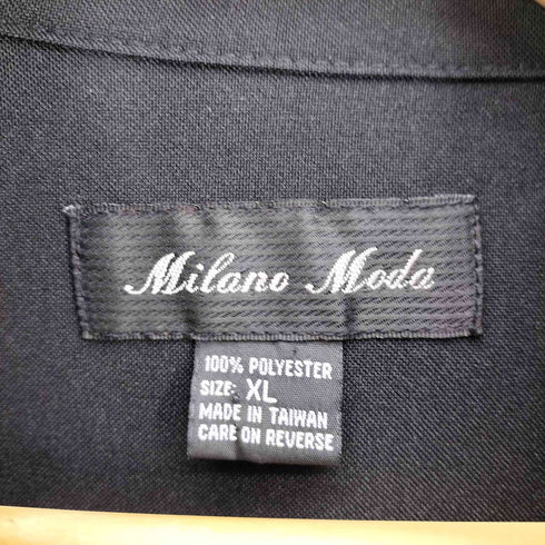Milano Moda 比翼 ポリエステル シャツ ジャケット メンズ import:XL