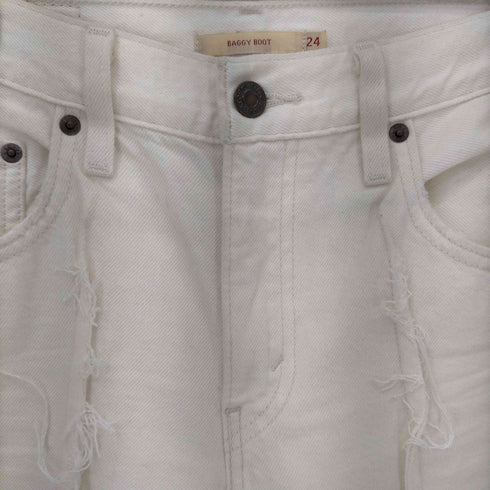 リーバイス Levis BAGGY BOOT ホワイト RINSE レディース W24L29