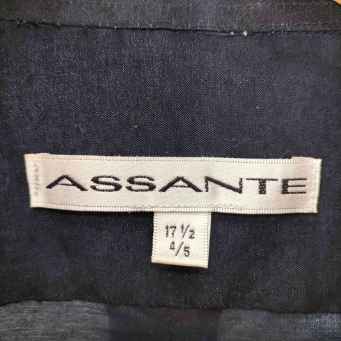 ASSANTE ナイロン混 レーヨン レギュラーカラー L/S シャツ メンズ 171/2