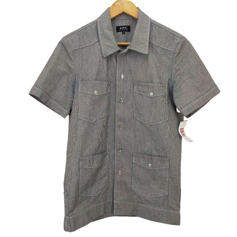 アーペーセー A.P.C. ヒッコリー柄キューバシャツ メンズ XS