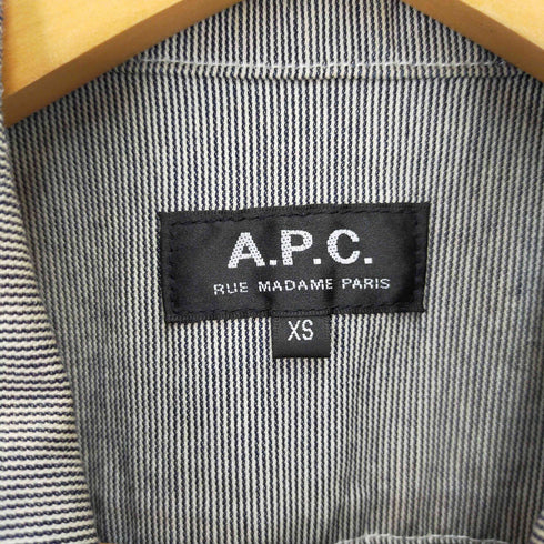 アーペーセー A.P.C. ヒッコリー柄キューバシャツ メンズ XS