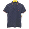 ポロラルフローレン POLO RALPH LAUREN custom slimfit ワンポイント刺繍総柄鹿の子ポロシャツ メンズ XS