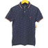 ポロラルフローレン POLO RALPH LAUREN custom slimfit ワンポイント刺繍総柄鹿の子ポロシャツ メンズ XS