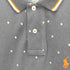 ポロラルフローレン POLO RALPH LAUREN custom slimfit ワンポイント刺繍総柄鹿の子ポロシャツ メンズ XS