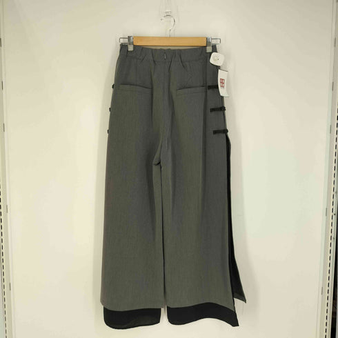 HUG.U チャイナボタンワイドパンツ レディース FREE