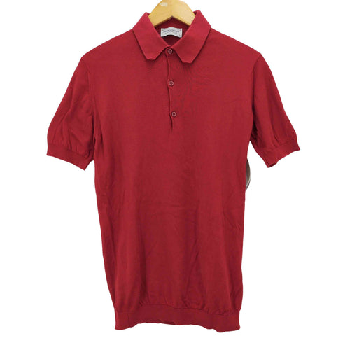 ジョンスメドレー JOHN SMEDLEY イングランド製リブニットポロシャツ メンズ S