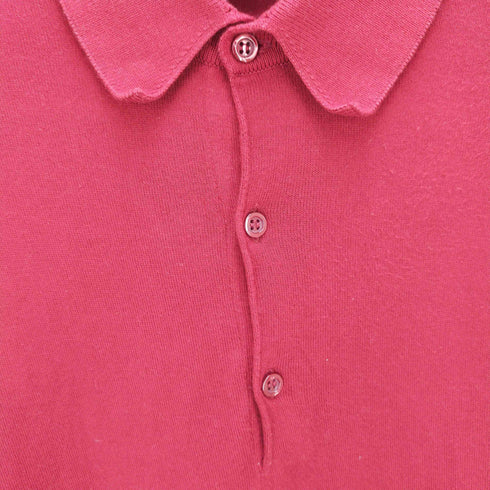 ジョンスメドレー JOHN SMEDLEY イングランド製リブニットポロシャツ メンズ S