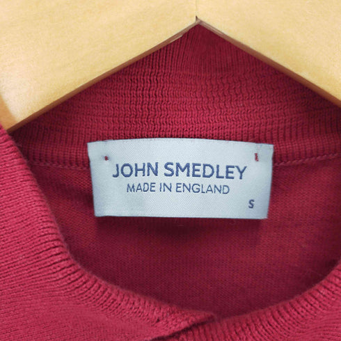 ジョンスメドレー JOHN SMEDLEY イングランド製リブニットポロシャツ メンズ S