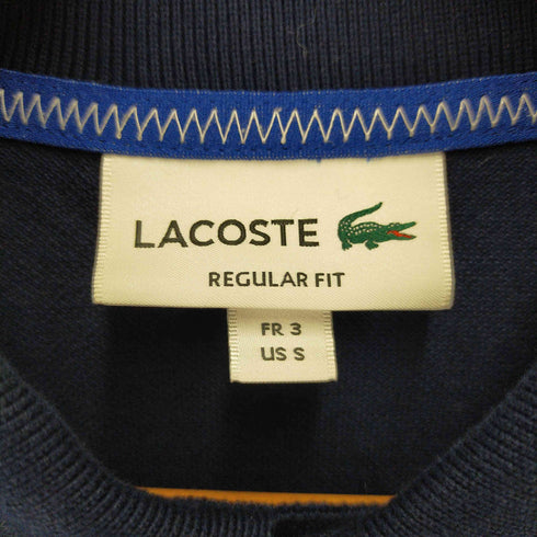 ラコステ LACOSTE ヴィンテージクラシックパッチ鹿の子ポロシャツ メンズ FR 3 US S