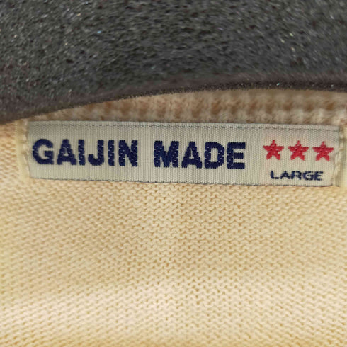 ガイジンメイド GAIJIN MADE リネン混 配色S/Sサマーニット メンズ JPN:L
