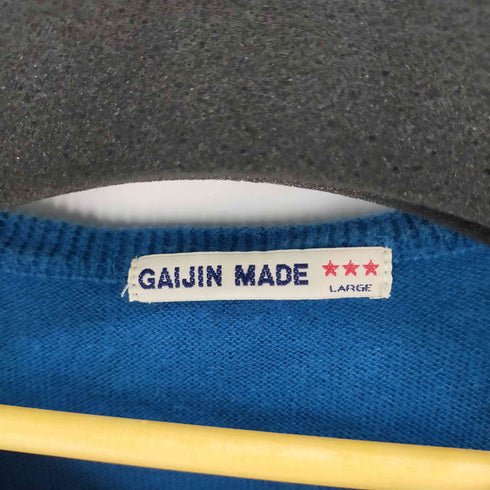 ガイジンメイド GAIJIN MADE リネン混 配色S/Sサマーニット メンズ JPN:L
