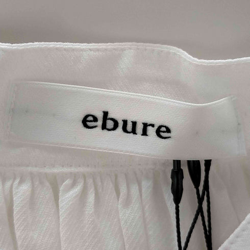 ebure シアーラミーツイル ギャザー リネン レディース