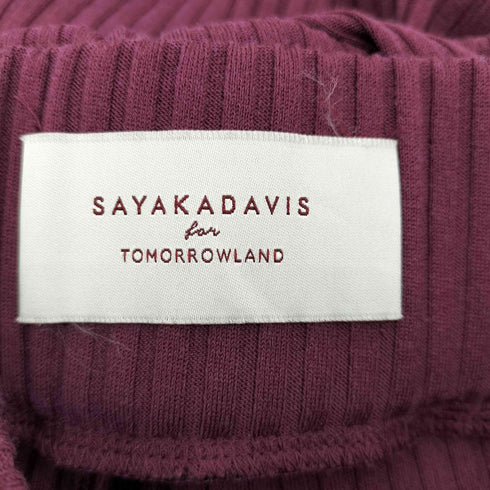サヤカデイヴィス SAYAKA DAVIS リブニットフレアスカート レディース FREE