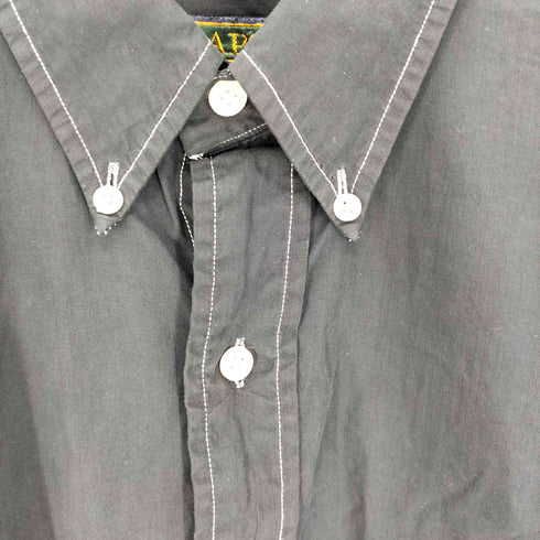 チャップスラルフローレン CHAPS RALPH LAUREN 80-90S 製品染 ホワイトステッチ ボタンダウン L/S シャツ メンズ 16