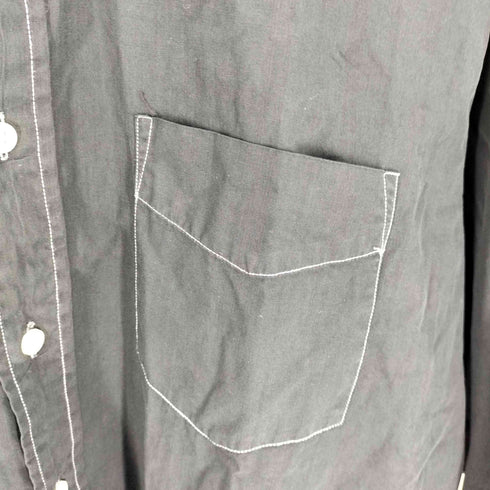 チャップスラルフローレン CHAPS RALPH LAUREN 80-90S 製品染 ホワイトステッチ ボタンダウン L/S シャツ メンズ 16